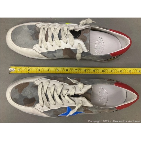 Sepol Estrella men’s dress leather low profile camo trainers sneakers size 43 - Picture 8 of 8